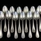 Christofle house model pearls 12 large table spoons