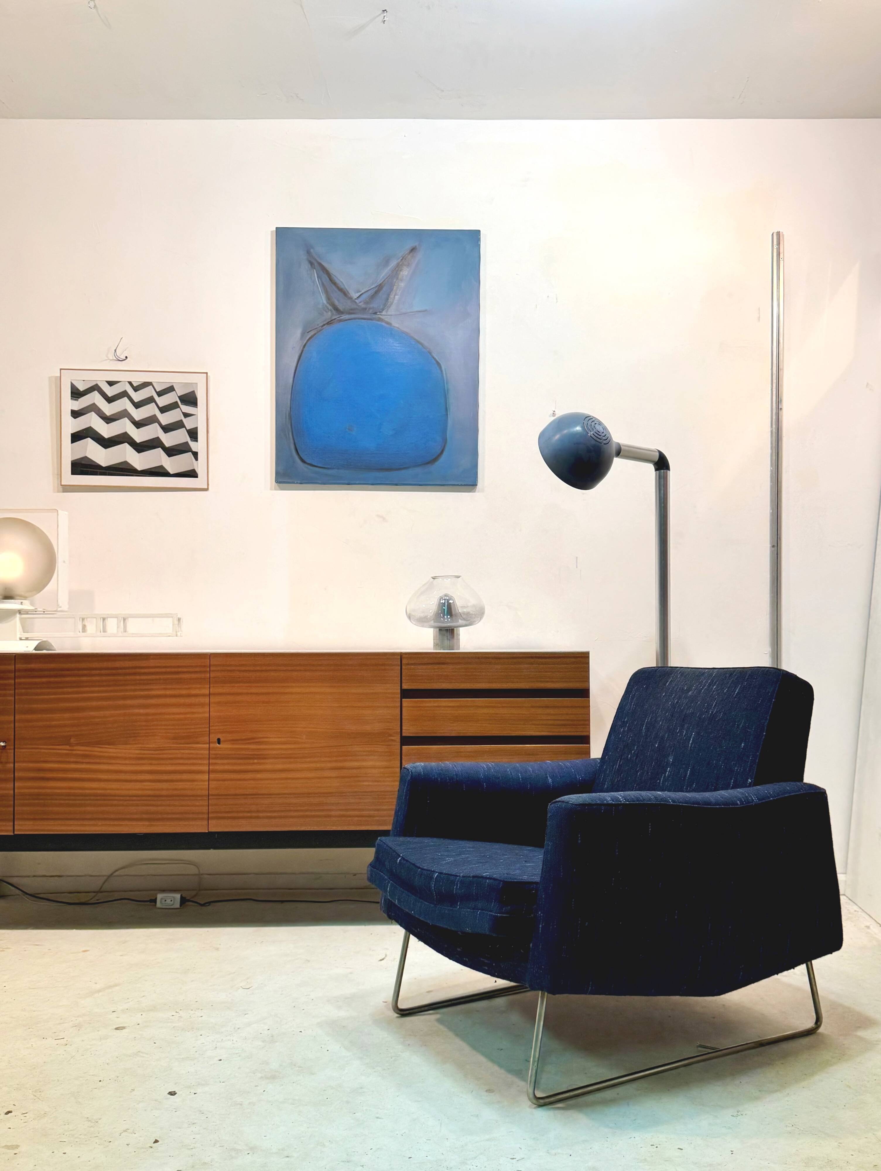 Fauteuil "Prélude" de Louis Paolozzi BLEU Chiné