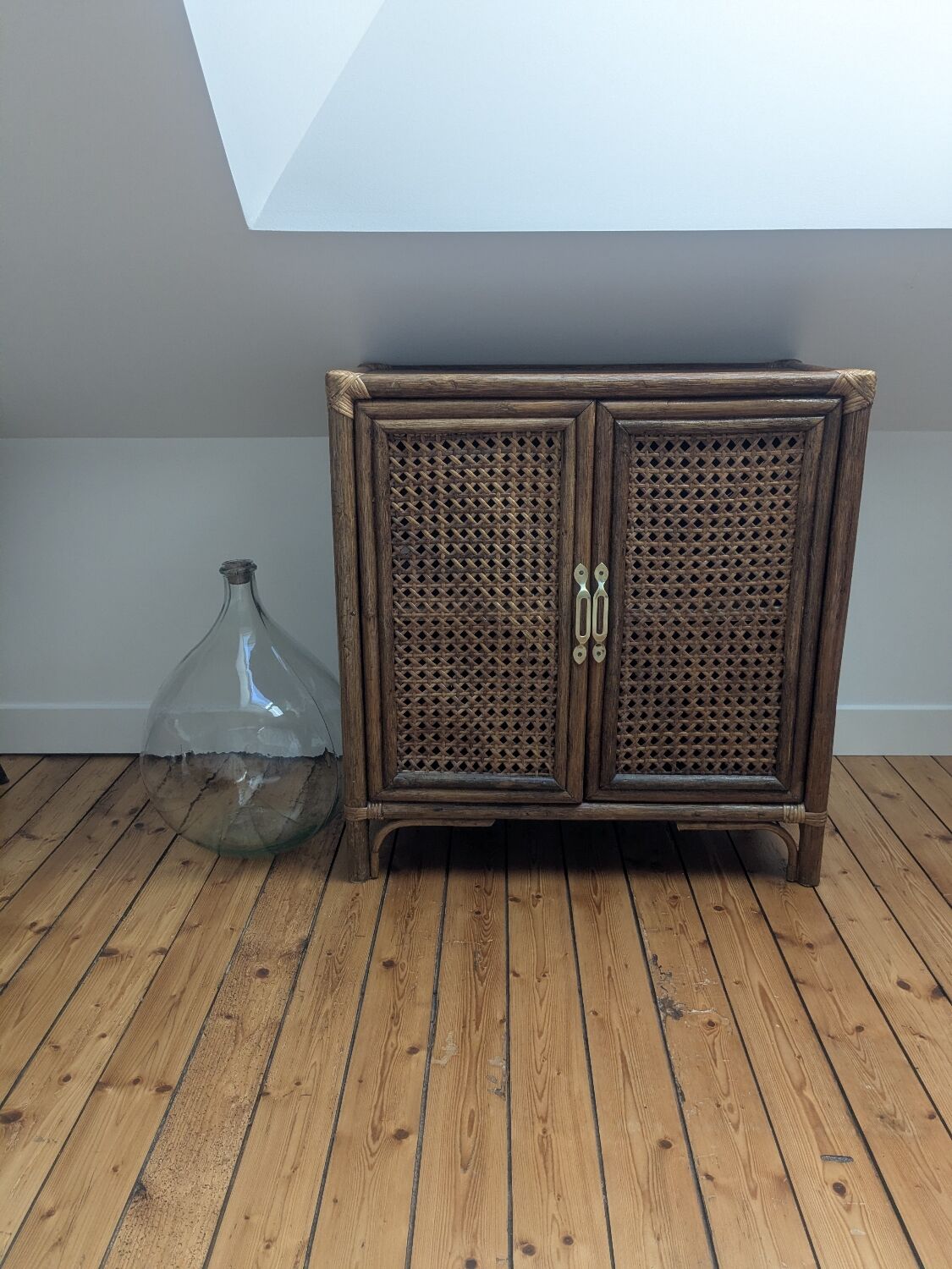 Rattan and cane sideboard