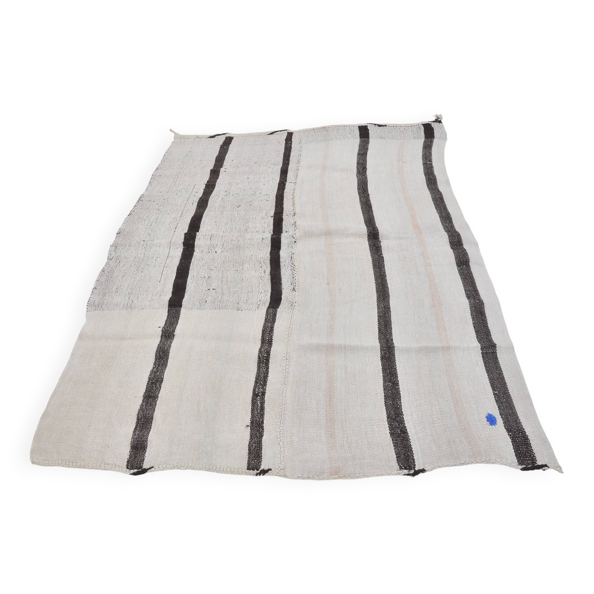 Oushak Hemp Kilim Rug with Stripes sku 3667