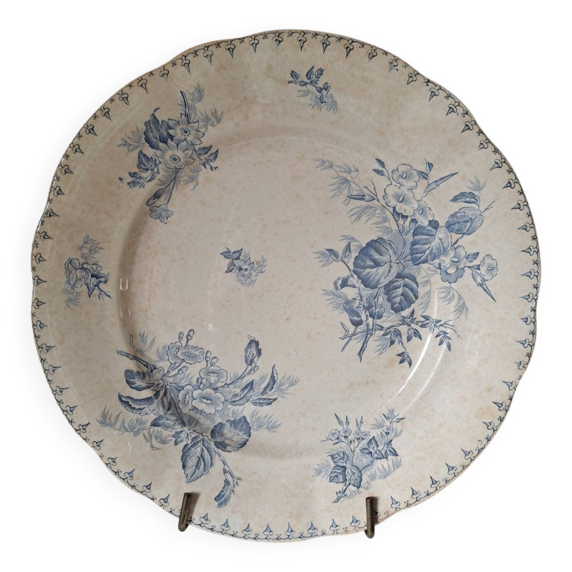 Large ironstone pattern platter