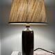 Lampe en grès vernissé électrifiée à neuf
