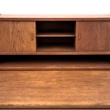 Secrétaire en teck, Danemark, années 1960