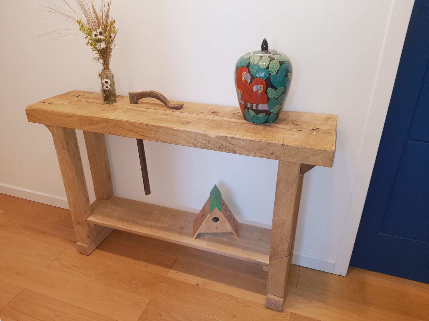 Oak carpenter's workbench