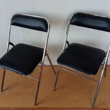 Pair of folding chairs 80s