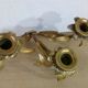 Candlestick wall light late 19th gilded bronze