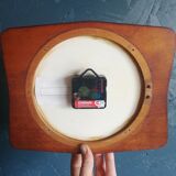 Vintage clock silent wall clock "Mervex blue white"