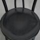 Set of 2 black vintage bistro chairs with an elegant design