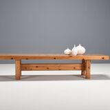 Large Bench/Table in Solid Pine by Architects Friis & Moltke Nielsen, 1978