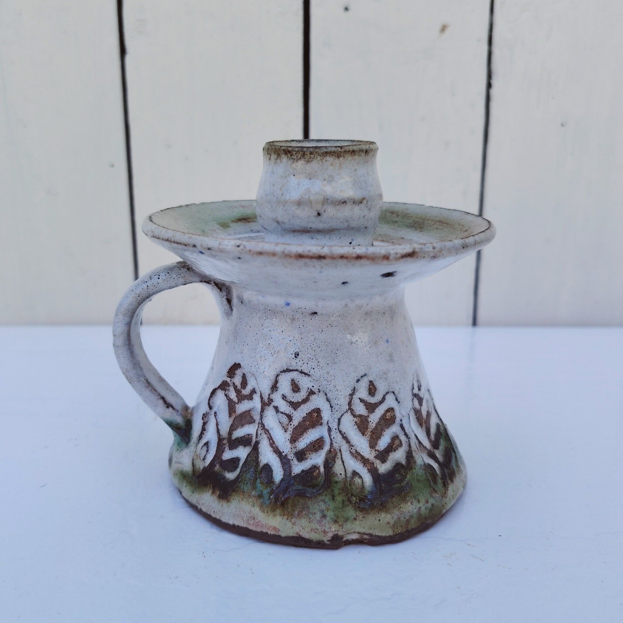 Ceramic candlestick, Albert Thiry, vintage