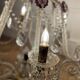 Antique crystal chandelier with pendants