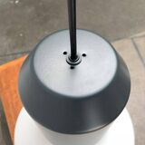 Minimalist bell-shaped pendant lamp in metal and glass, Italian by Sebastian Herkner for Classicon.