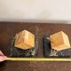 Vintage Pair of Cube Bookends in Yellow Siena Marble Art Deco Circa 1930