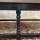 Table basse de style Louis XV chêne et noir