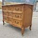 Louis XV style crossbow chest of drawers 3 drawers in walnut