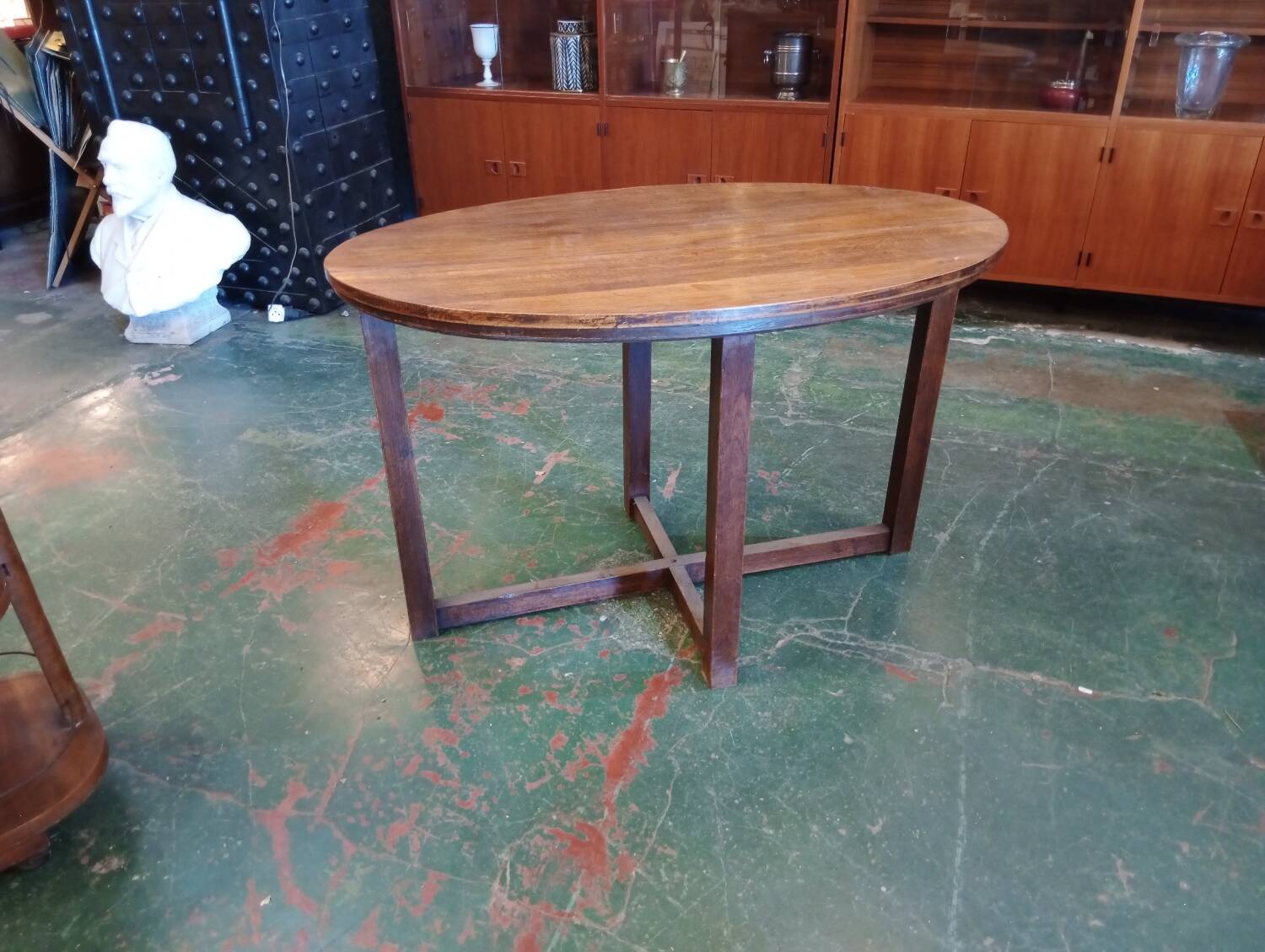Art Deco oval coffee table