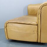 Canapé modulaire en cuir Wittmann Hochbaret des années 1970, Autriche