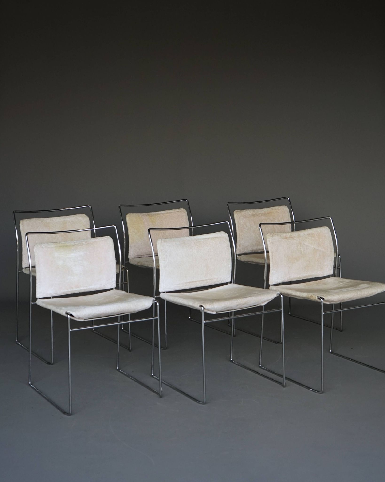 Set of 6 Tulu Dining Chairs by Kazuhide Takahama for Gavina. Italy 1960s