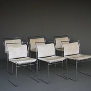 Set of 6 Tulu Dining Chairs by Kazuhide Takahama for Gavina. Italy 1960s