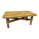 Vintage bamboo and rattan step stool