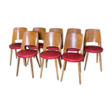 Suite of 8 baumann bistro chairs model Mondor