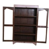 Armoire vitrine en teck birman ancien