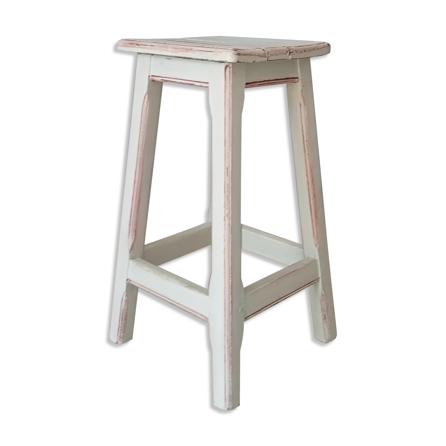 Vintage shabby stool 70s