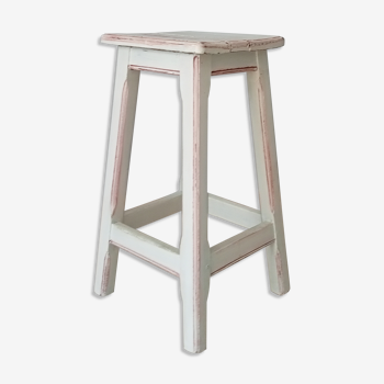 Tabouret vintage shabby années 70