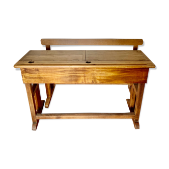 School desk and bench