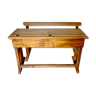 School desk and bench