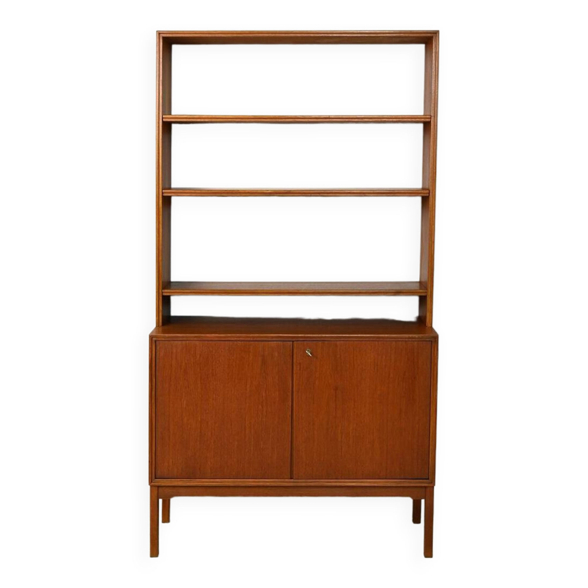 Vintage Swedish bookcase with storage compartment