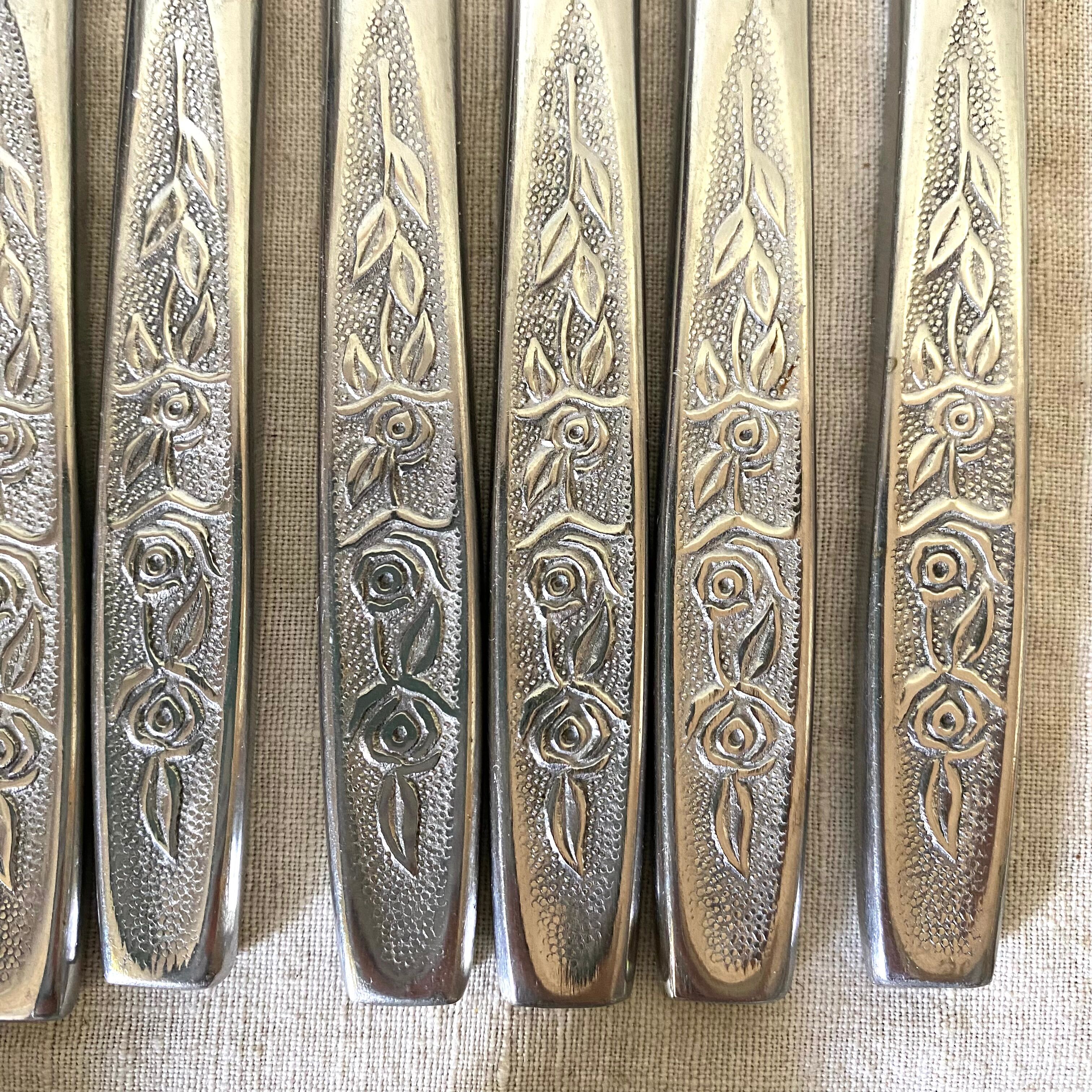 Stainless steel housewife 60s, table cutlery