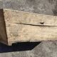 Old vintage grape crate in its poplar wood juice