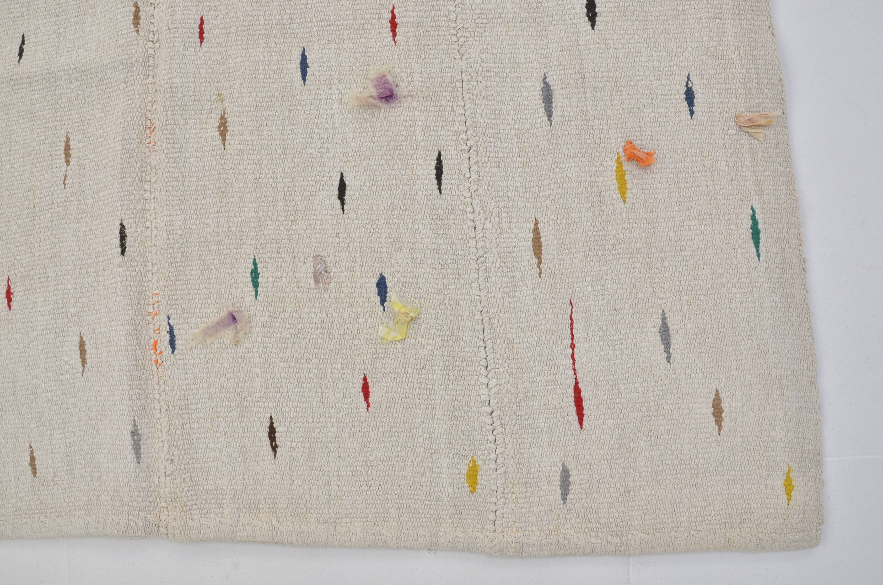 Vintage decorative hemp rug for the home, ref. 3672