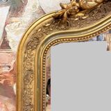 large Napoleon III period mirror in gilded wood circa 1880