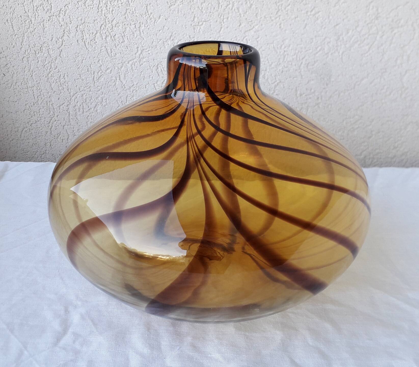 Blown glass vase