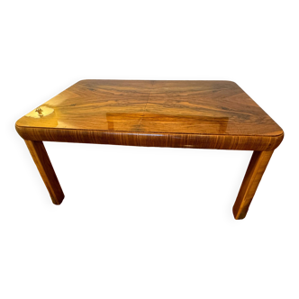 Art Deco walnut dining table