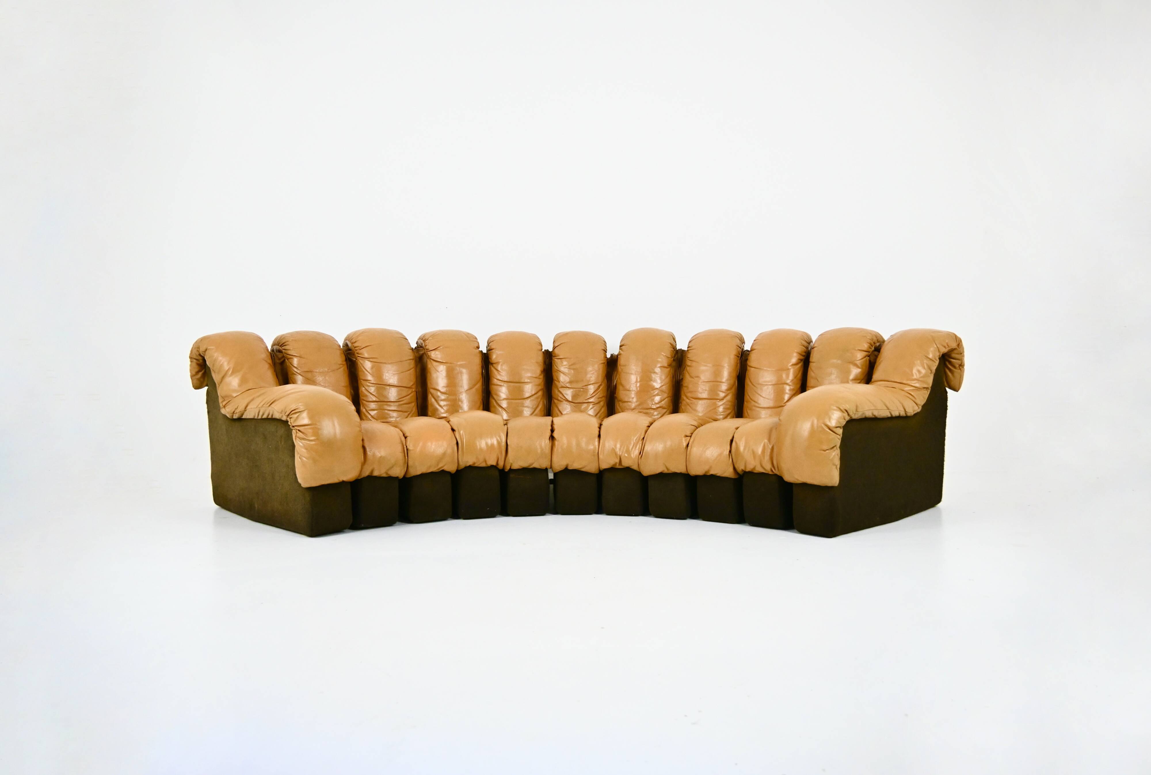 DS-600 sofa by Berger, Peduzzi, Vogt & Ulrich for De Sede, 1970s