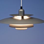 Suspension danoise en gris foncé années 1970