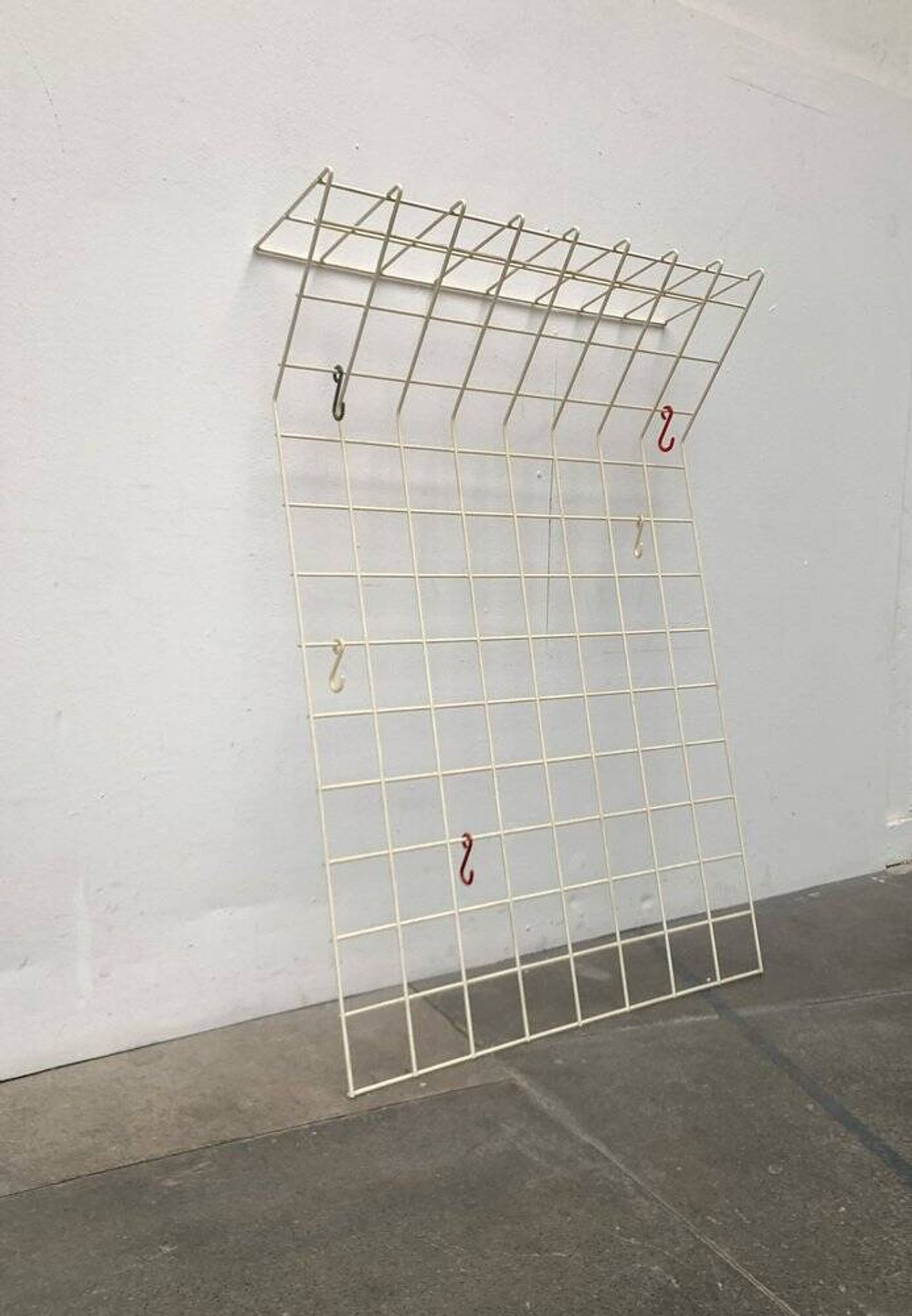 German minimalist Mid-Century coat rack in rope, 1960s