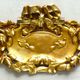 Fronton, bronze doré, ornement pour miroir, meuble, signé Jacquet Grelier