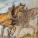 Tableaux étude de laboureur et chevaux Ed. Pannetier (1884-1965)