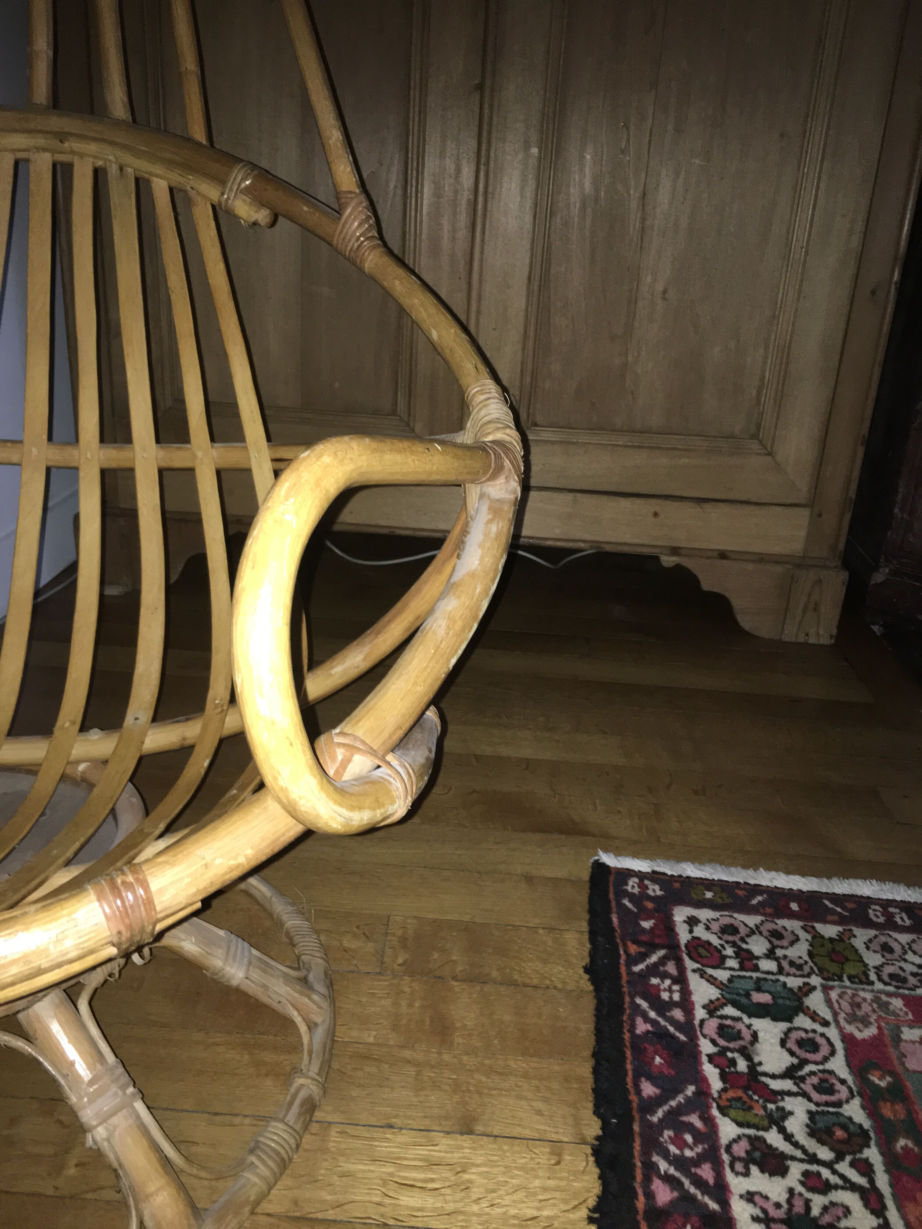 Chair swivel rattan
