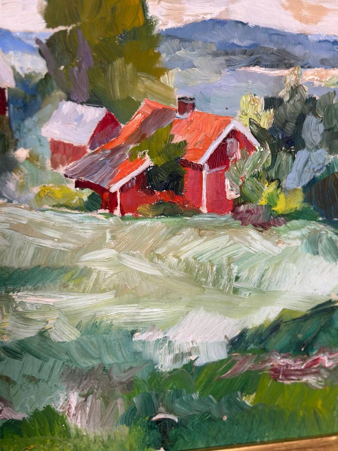 Swedish Oil on Panel – “Landscape” by Erik Boëthius (1897–1970)