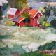 Swedish Oil on Panel – “Landscape” by Erik Boëthius (1897–1970)
