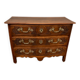 Louis XV walnut commode, 18th century