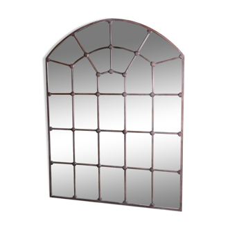 Mirror arched in wrought iron 180x137cm