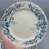 Lot 9 plate plates hb & cie earth of iron - sevigne 23 cm