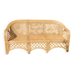 banquette Rotin