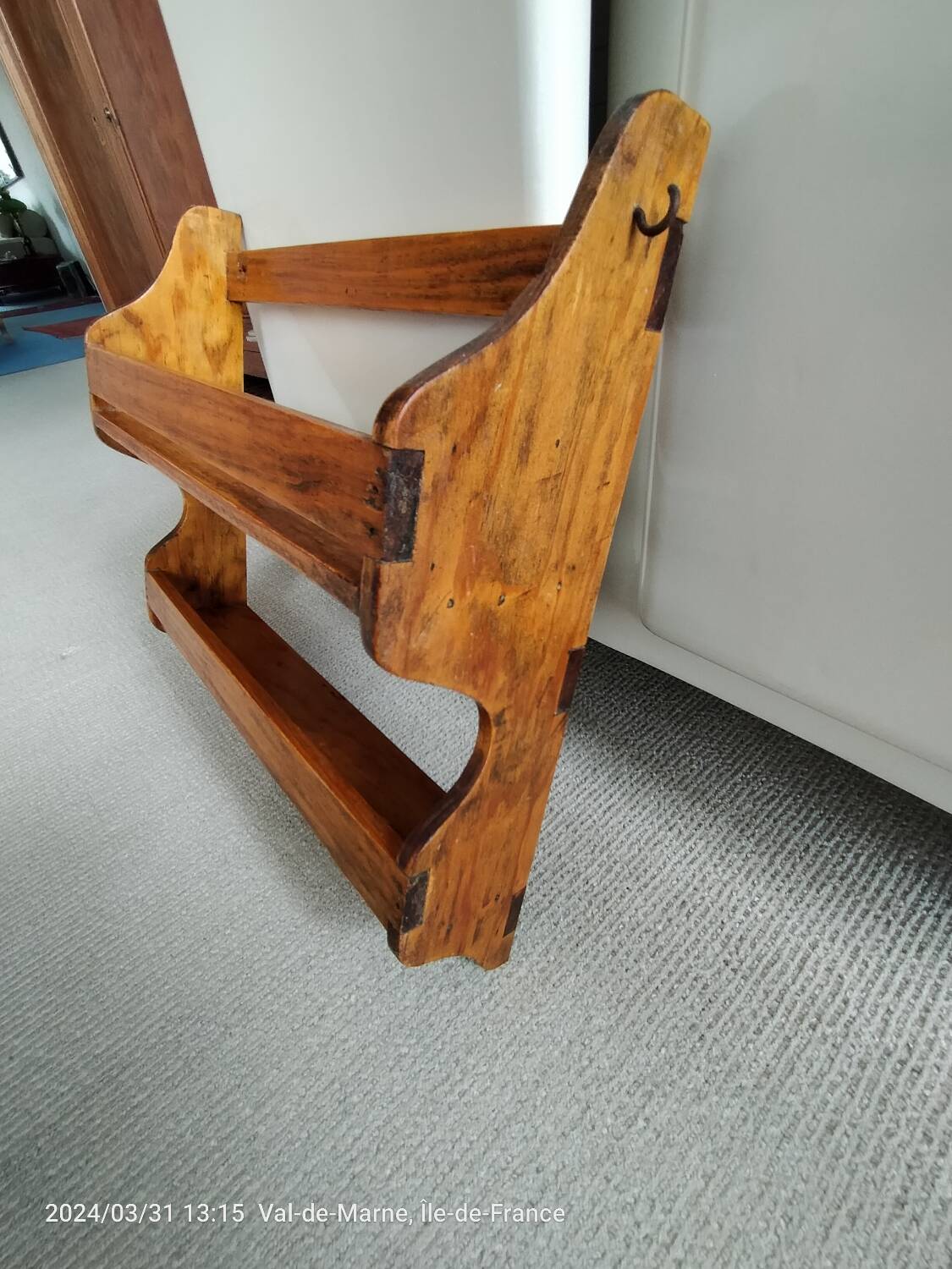 Étagère bois vintage